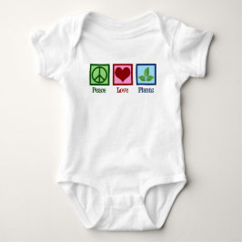 Pflanze zur Liebe des Friedens Baby Strampler