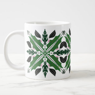 Pflanzen Begonien Gebet Monstera Grün Mandala Jumbo-Tasse
