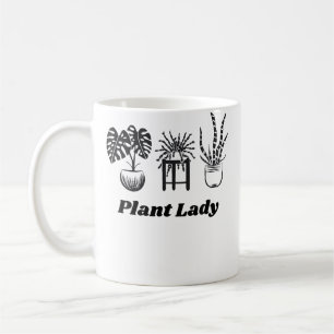 Pflanzen-Dame Lustige Zimmerpflanzen Gartenarbeit Kaffeetasse