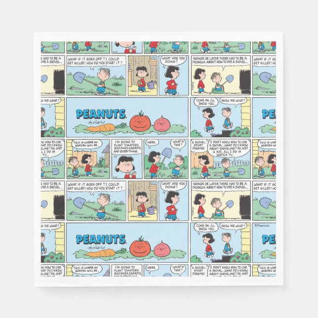 Pflanzen eines Gemüsegartens Serviette (Vorderseite)