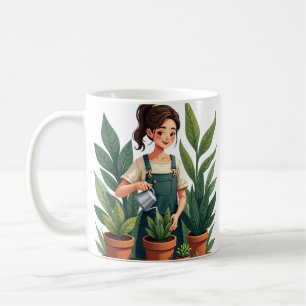 Pflanzen-Eltern-Gartenhaus-Innenraumpflanzen Gemüt Kaffeetasse