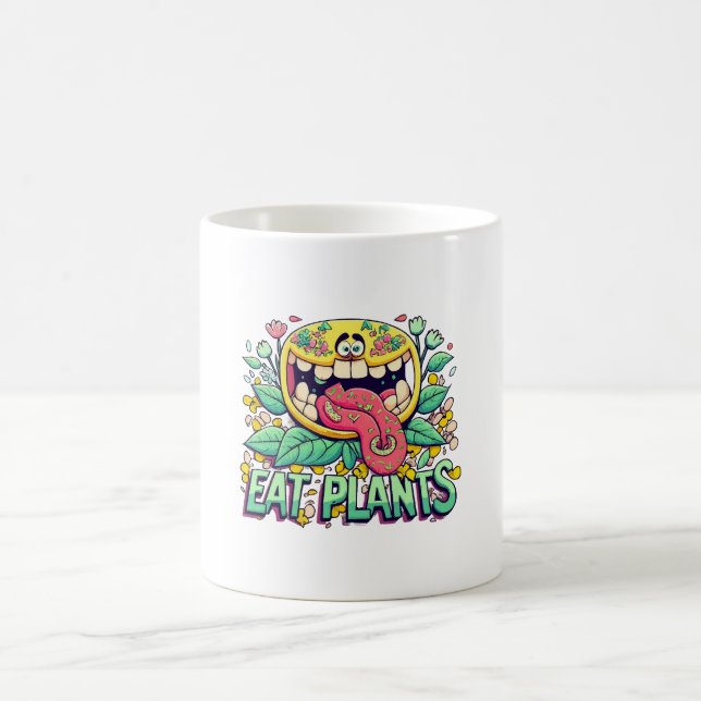 Pflanzen essen kaffeetasse (Mittel)