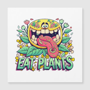 Pflanzen essen magnetkarte