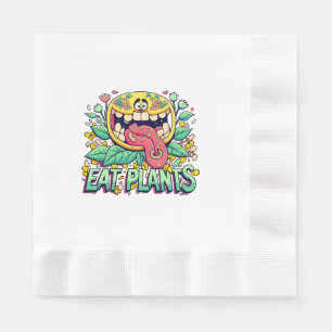 Pflanzen essen serviette