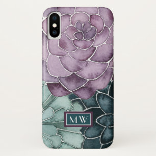Pflanzen-Glück   des Monogramm-  wächst Case-Mate iPhone Hülle
