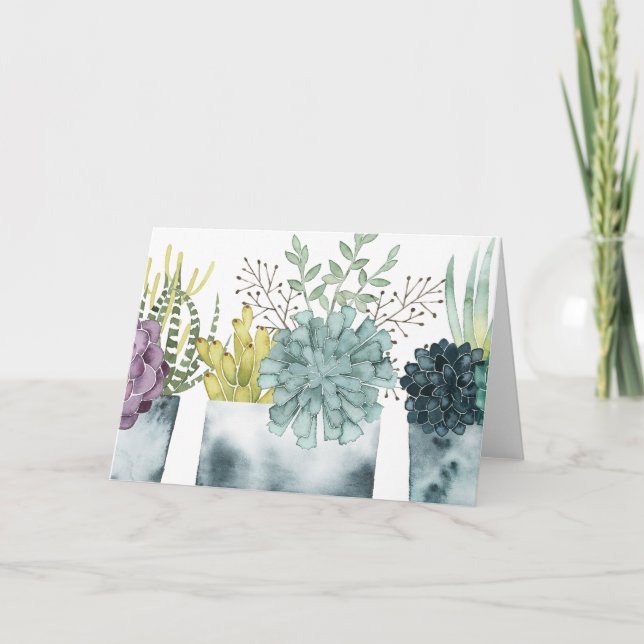 Pflanzen-Glück-Sammlung Karte (Vorderseite)