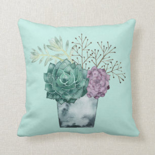 Pflanzen-Glück-Sammlung  Succulents Kissen