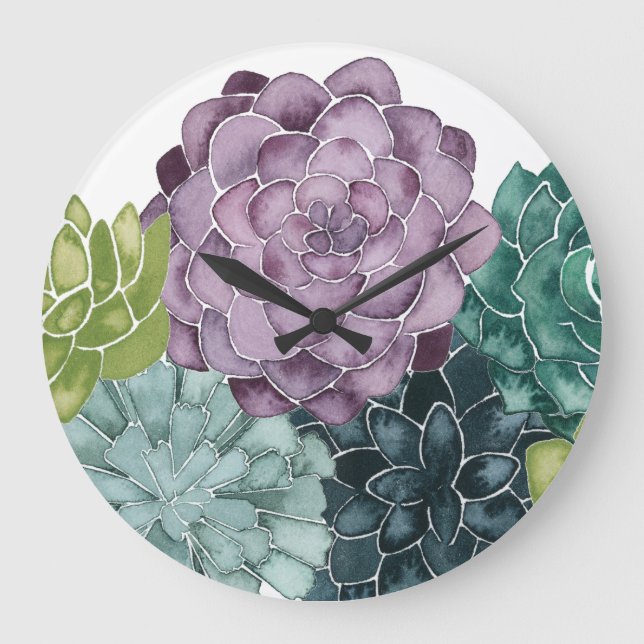 Pflanzen-Glück | wächst Ernte-Liebe Große Wanduhr (Vorderseite)