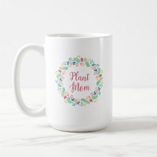 Pflanzen-Mama-Blumenkranz Bunt Kaffeetasse