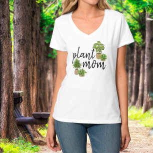 Pflanzen-Mama Grün Zimmerpflanzen Botanisches Desi T-Shirt