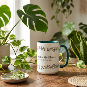 Pflanzen-Mama-Tasse Lustige botanische Kaffeetasse