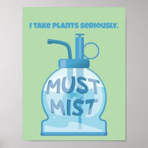 Pflanzen-Mister-Benebelungstopfpflanzen Poster