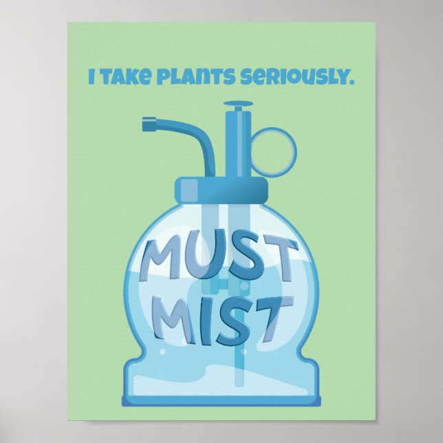 Pflanzen-Mister-Benebelungstopfpflanzen Poster (Vorne)