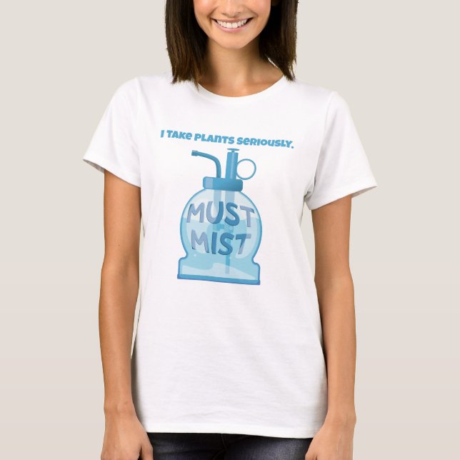 Pflanzen Nebler Nebel Topfpflanzen T-Shirt (Vorderseite)