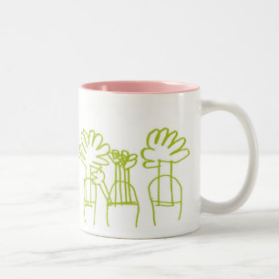 Pflanzen-Tasse Zweifarbige Tasse