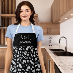 Pflanzenbasierte vegane Küche Schürze