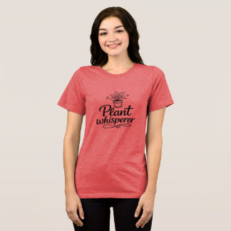 Pflanzenflüsterer-Shirt | Glückliche Wurzeln Tri-Blend Shirt