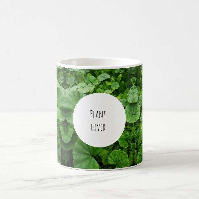 Pflanzenliebhaber Monogramm Tasse (Mittel)