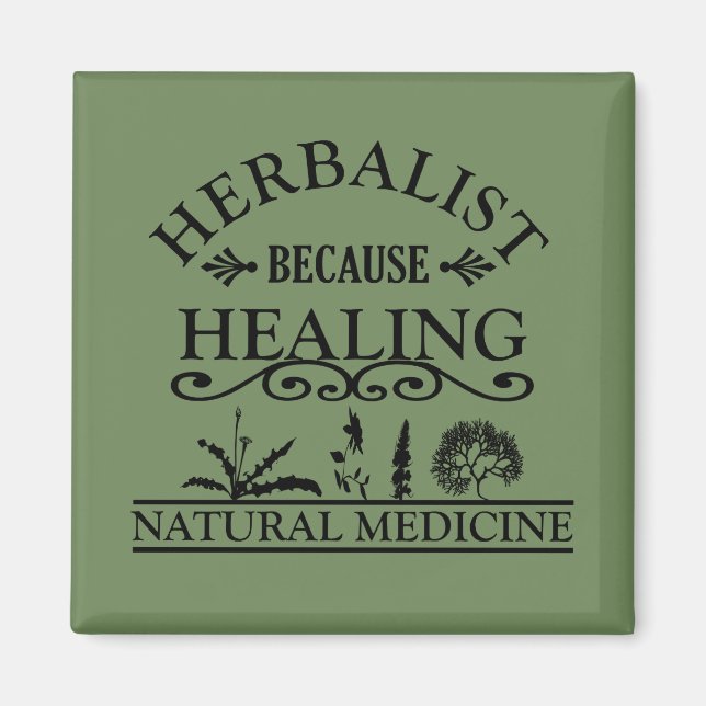 Pflanzenmedizin Magnet (Vorne)