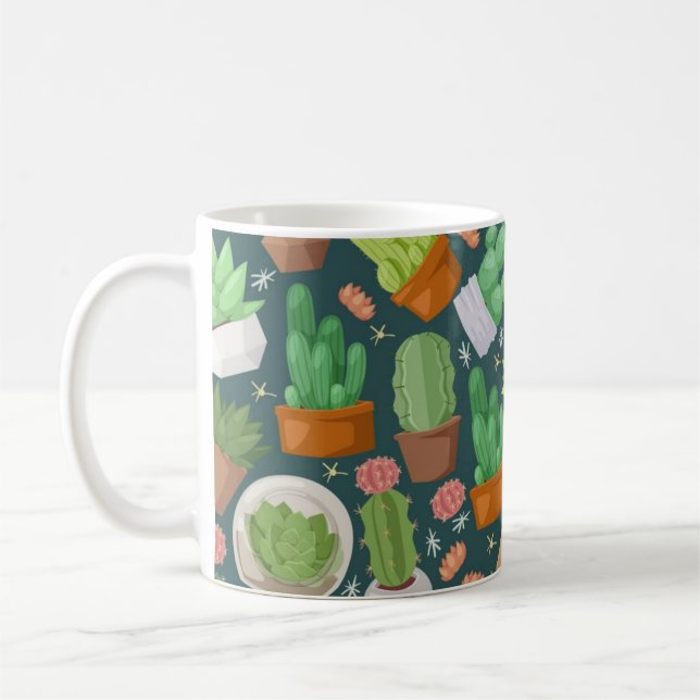 Pflanzenmuster Kaffeetasse (Links)