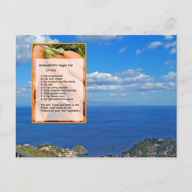 Pflanzenrezeptur Postkarte (Vorderseite)