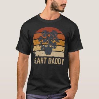 Pflanzenvater Monstera Botanisches Vintage Retro T-Shirt