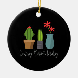 Pflanzgut - Crazy Plant Lady Keramik Ornament