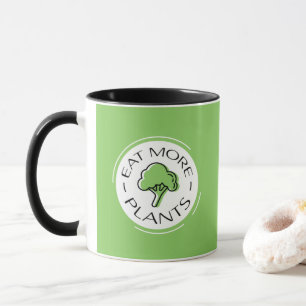 Pflanzlich Vegan Mehr Pflanzen Essen Saubere Ernäh Tasse