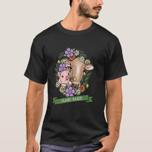 Pflanzlich - Vegetarisch Vegan Süßes Tier Grafik T-Shirt