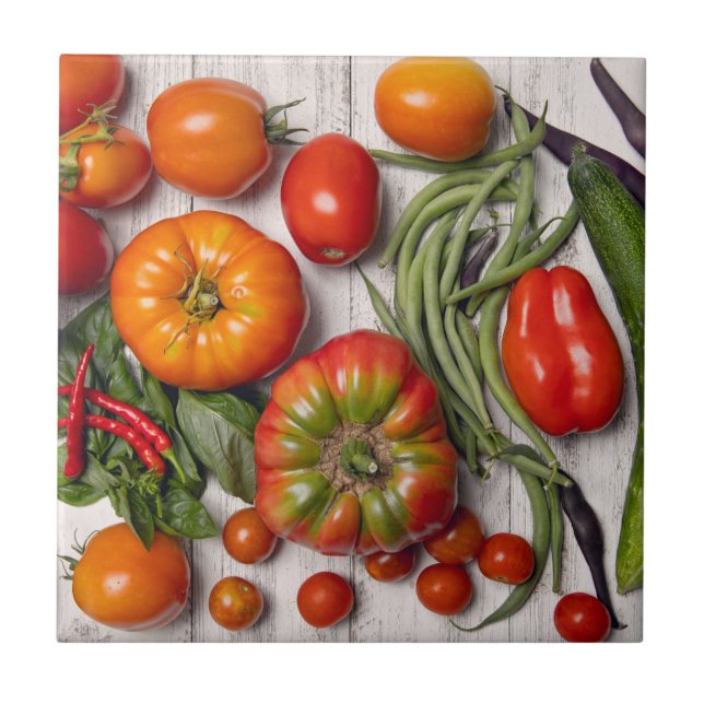 Pflanzliche und pflanzliche Ernte Fliese (Vorderseite)