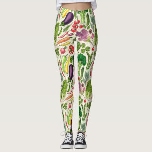 Pflanzliche und pflanzliche Gartenernte auf weißem Leggings