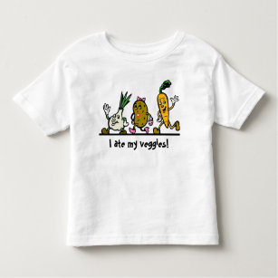 Pflanzliche Zwiebeln Kartoffelkarotte Kind's T Shi Kleinkind T-shirt