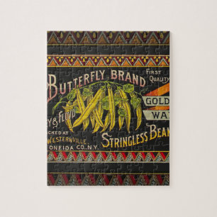 Pflanzliches Land mit String Bean