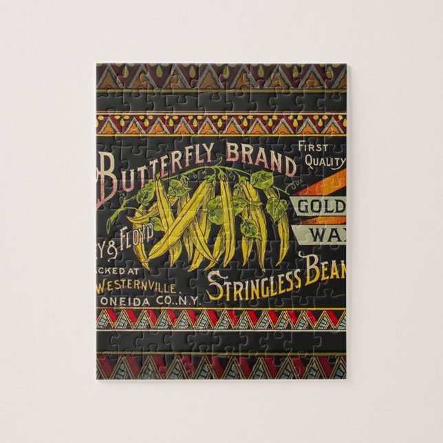 Pflanzliches Land mit String Bean (Vertikal)