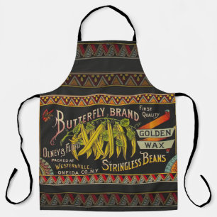 Pflanzliches Land mit String Bean Schürze