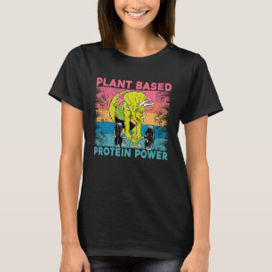 Pflanzliches Protein Kraft Vegan Vegan Sprüche T-Shirt