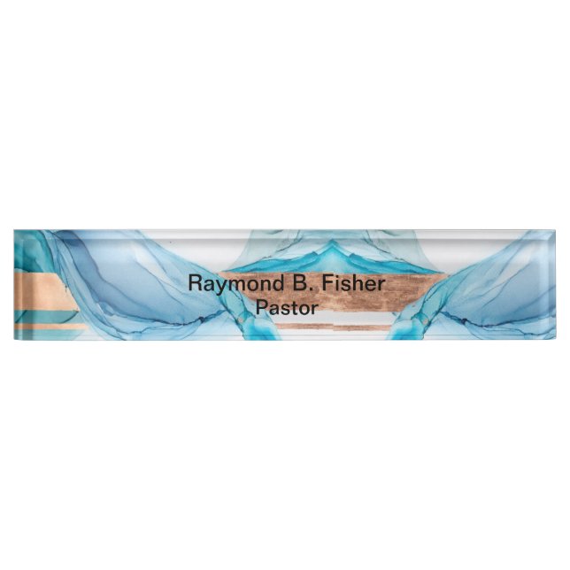 Pflaster-Acrylnamenplatte Namensplakette (Vorderseite)