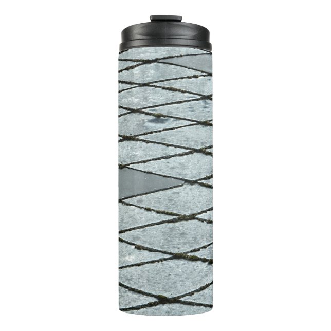 Pflaster aus Graubeton Thermosbecher (Vorderseite)