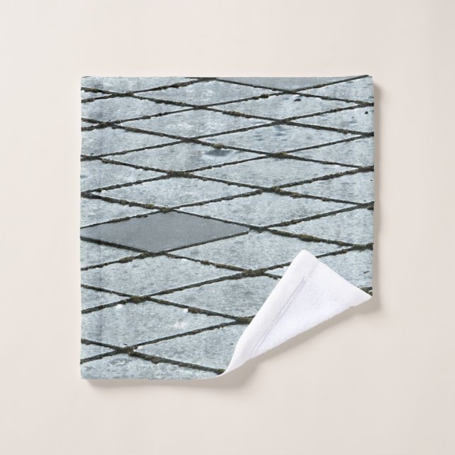 Pflaster aus Graubeton Waschlappen (Waschlappen)