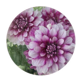 Pflaster Dahlia, Atemberaubende Lila Blume Schneidebrett