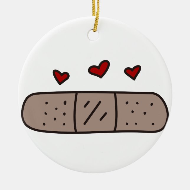 Pflaster Keramik Ornament (Vorne)