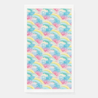 Pflastermuster mit Herz und Regenbogen Serviette