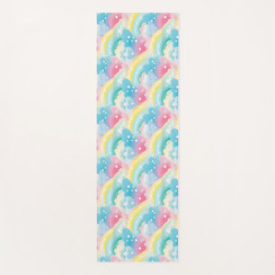 Pflastermuster mit Herz und Regenbogen Yogamatte