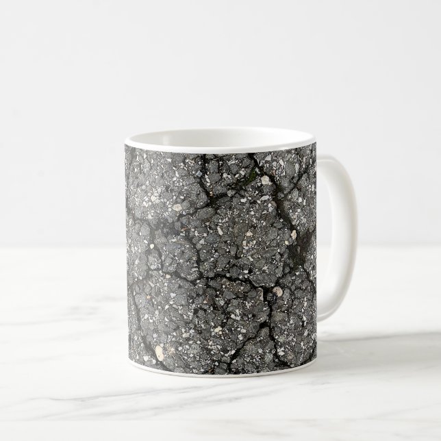 Pflasterzement aus schwarzem Asphalt Kaffeetasse (VorderseiteRechts)