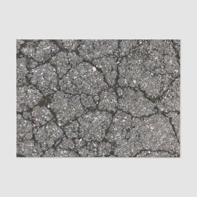Pflasterzement aus schwarzem Asphalt Seidenpapier (Vorderseite)