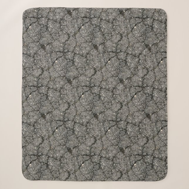 Pflasterzement aus schwarzem Asphalt Sherpadecke (Vorderseite)