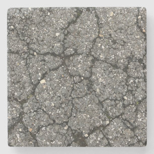 Pflasterzement aus schwarzem Asphalt Steinuntersetzer