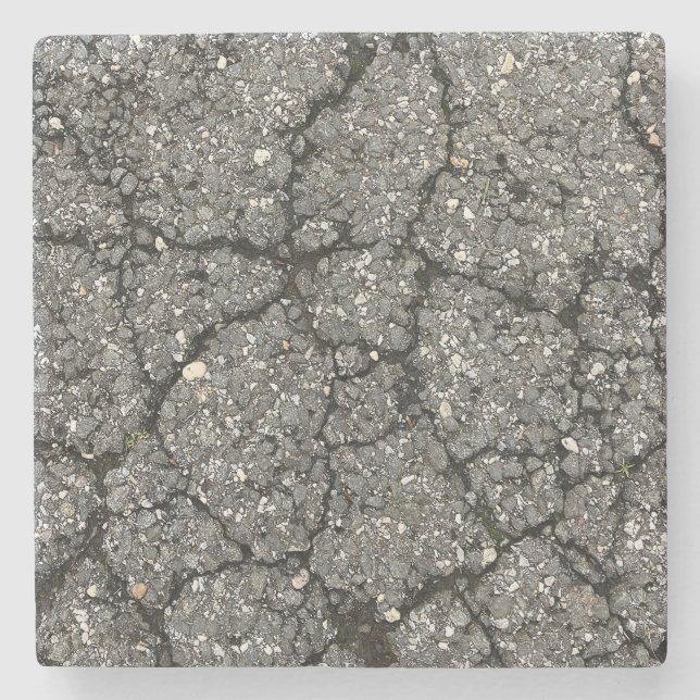 Pflasterzement aus schwarzem Asphalt Steinuntersetzer (Vorderseite)