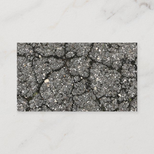 Pflasterzement aus schwarzem Asphalt Visitenkarte (Vorderseite)