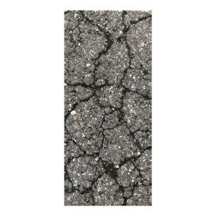 Pflasterzement aus schwarzem Asphalt Werbekarte